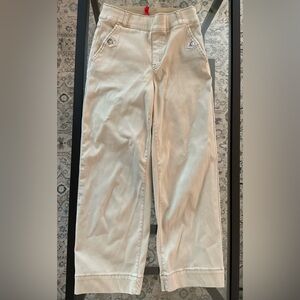 SPANX Tan Stretch Twill Cropped Wide Leg Pant - XSP